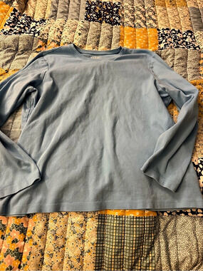L.L. Bean Long-Sleeve Crewneck Tee Blue XL